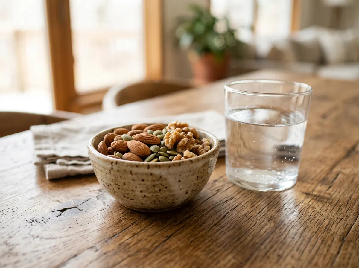 Zinkrijke voedingsmiddelen pompoenpitten cashewnoten oxidatieve stress bescherming vitamine E mannen